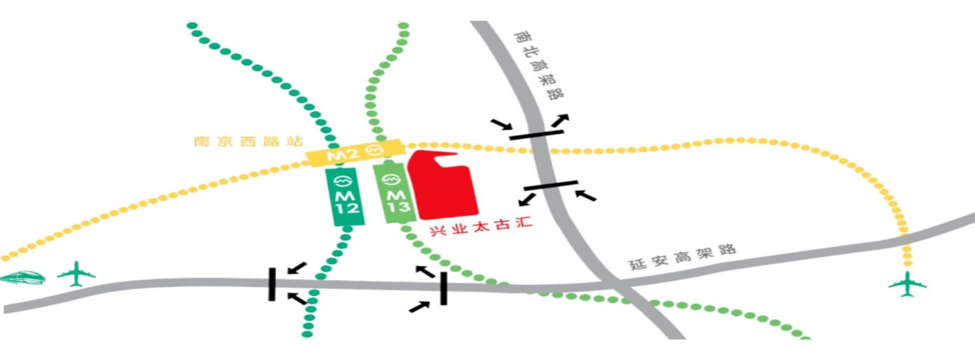 兴业太古汇交通区位图